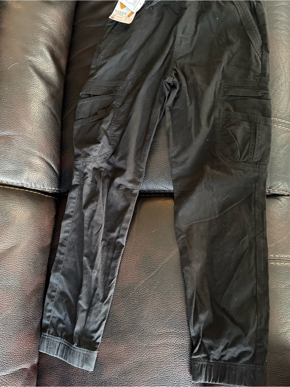NWT Wrangler Black Cargo Jogger Pants for Kids